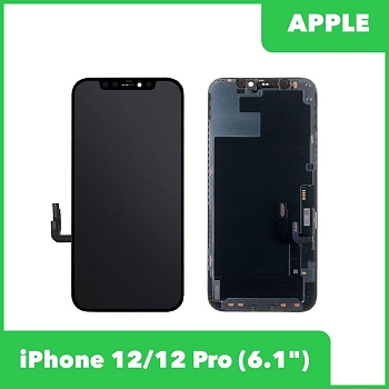 LCD Дисплей для Apple iPhone 12, 12 Pro с тачскрином, черный (оригинал)