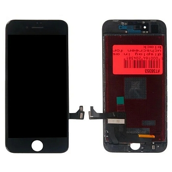 Дисплей (экран в сборе) для телефона Apple iPhone 8/SE 2020, черный, с рамкой (Premium)