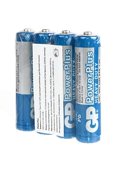 Батарейка (элемент питания) GP PowerPlus Heavy Duty 24C/R03 R03 SR4, 1 штука